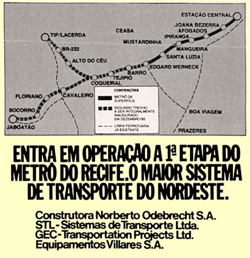 1ª Etapa do Metrô Recife