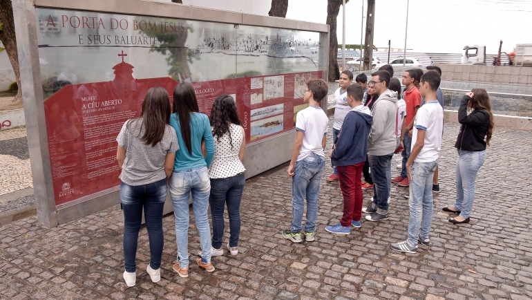 Museu a Céu Aberto, no Bairro do Recife (Crédito: Daniel Tavares/PCR)
