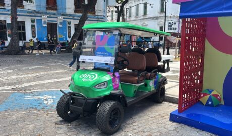 Confira como participar dos roteiros guiados em carrinho elétrico pelo Bairro do Recife (Imagem: Késsia Alvarenga/PCR)