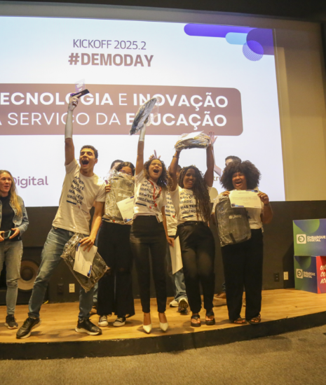 Aplicativo que usa IA e gamificação na alfabetização de adultos é o grande destaque no Demoday do KickOff (Imagem: PC Pereira/Porto Digital)