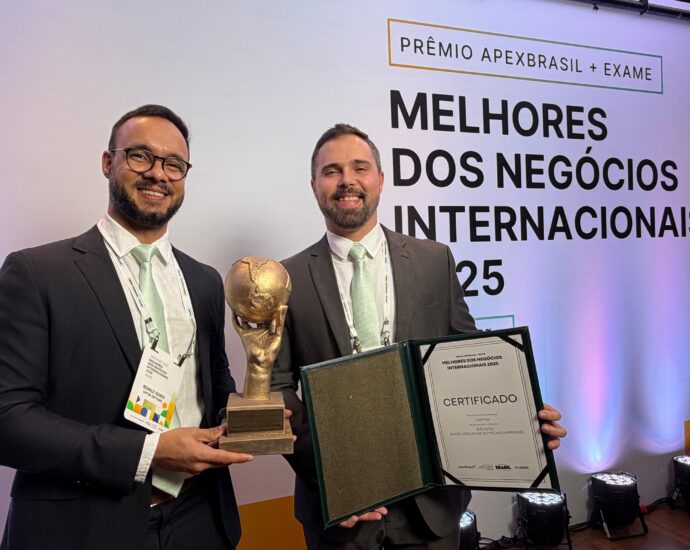Internacionalizada pelo Cais do Porto, Capyba Software é destaque no prêmio Melhores Negócios Internacionais 2025 (Imagem: Cortesia)