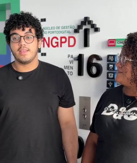 Mãe e filho participam do Embarque Digital juntos (Crédito: Porto Digital)