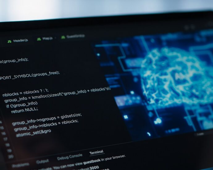 Computador utilizando IA de LLM (Crédito: Magnific)